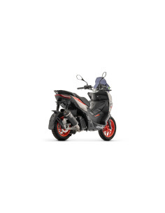 Ligne complète racing ARROW silencieux Urban en alu noir avec embout inox noir - non homologuée - APRILIA SR 125 GT 2025-2026 2