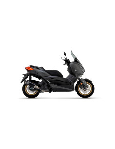 Ligne complète ARROW avec silencieux Urban en aluminium noir avec embout inox noir - homologuée CE - YAMAHA XMAX 125 2021-2024