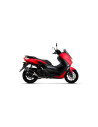 Ligne complète ARROW avec silencieux Urban en aluminium noir avec embout inox noir - homologuée CE - YAMAHA NMAX 125 2021-2024
