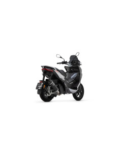 Ligne complète ARROW avec silencieux Urban en alu noir avec embout inox noir - homologuée CE - APRILIA SR 125 / 200 GT 2022-2024 2
