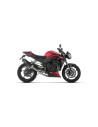Ligne complète racing ARROW avec silencieux Veloce en aluminium noir avec embout aluminium - non homologuée - TRIUMPH