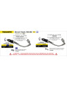Ligne complète racing ARROW avec silencieux Veloce en aluminium noir avec embout aluminium - non homologuée - TRIUMPH
