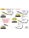 Ligne d'échappement complète racing ARROW avec silencieux Indy Race EVO en titane avec embout carbone - non homologuée - HONDA