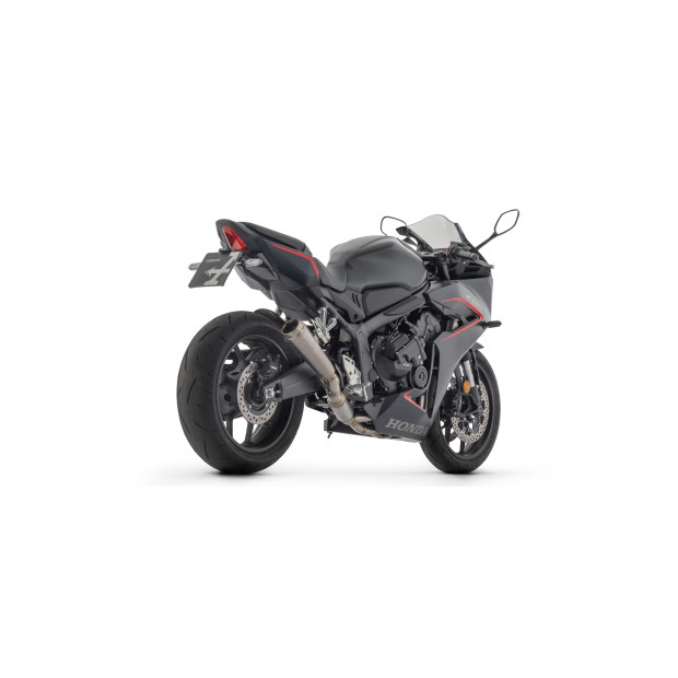 Ligne d'échappement complète racing ARROW avec silencieux Pro-Race dark en inox noir avec embout inox - non homologuée - HONDA