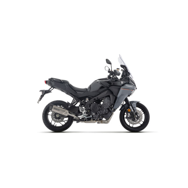 Ligne complète racing ARROW avec silencieux Indy Race EVO en alu noir embout carbone - non homologuée - YAMAHA (réf. 71089AKN)