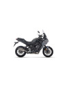 Ligne complète racing ARROW avec silencieux Indy Race EVO en alu noir embout carbone - non homologuée - YAMAHA (réf. 71089AKN)