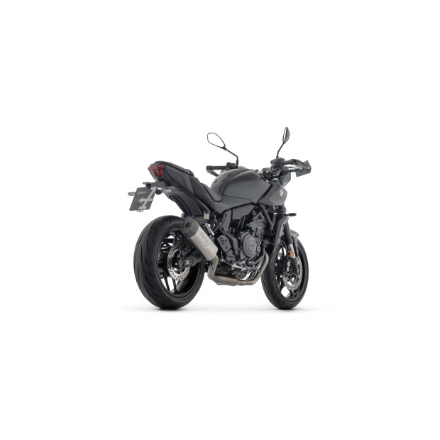 Ligne complète racing ARROW silencieux Indy Race EVO en alu noir avec embout carbone - non homologuée - YAMAHA MT-07 2025-2026