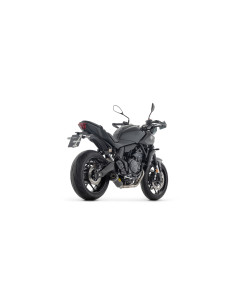 Ligne complète racing ARROW avec silencieux Thunder en alu noir avec embout carbone - non homologuée - YAMAHA MT-07 2025-2026 2