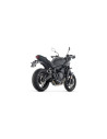 Ligne complète racing ARROW avec silencieux Thunder en alu noir avec embout carbone - non homologuée - YAMAHA MT-07 2025-2026
