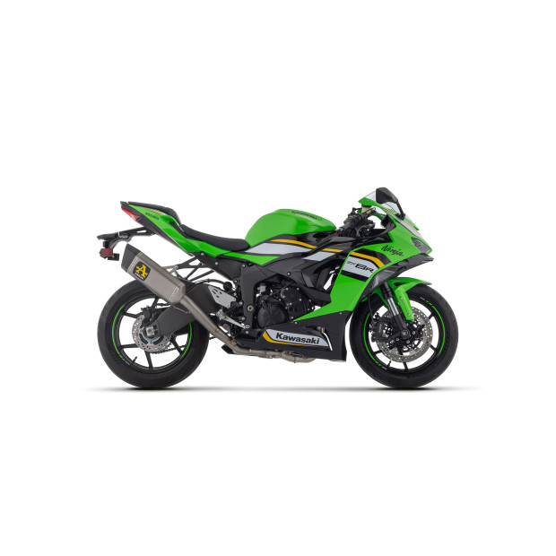 Ligne complète ARROW COMPETITION WSSP en titane avec embout carbone - non homologuée - KAWASAKI ZX-6R 636 2024-2026