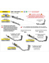 Ligne d'échappement complète ARROW COMPETITION en titane avec embout carbone - non homologuée - HONDA CBR 1000 RR-R 2024-2026