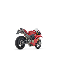 Ligne complète ARROW COMPETITION EVO silencieux en titane noir embout titane - non homologuée - DUCATI PANIGALE V4 2025-2026 2