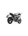 Ligne complète ARROW avec silencieux Veloce en alu noir avec embout carbone - homologuée CE - TRIUMPH DAYTONA 660 2024-2026