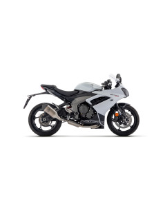 Ligne complète ARROW avec silencieux Veloce en titane avec embout carbone - homologuée CE - TRIUMPH DAYTONA 660 2024-2026