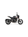 Ligne complète ARROW avec silencieux Veloce en alu noir avec embout carbone - homologuée CE - TRIUMPH TRIDENT 660 2021-2026