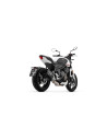 Ligne complète ARROW avec silencieux Veloce en alu noir avec embout carbone - homologuée CE - TRIUMPH TRIDENT 660 2021-2026