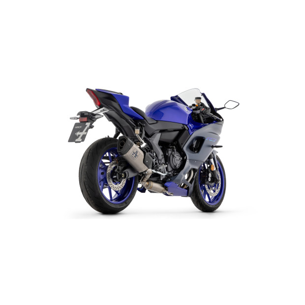 Ligne d'échappement complète ARROW Pista en titane noir avec embout carbone - homologuée CE - YAMAHA YZF R7 2021-2024