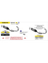 Ligne d'échappement complète ARROW Pista en titane noir avec embout carbone - homologuée CE - YAMAHA YZF R7 2021-2024
