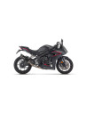 Ligne d'échappement complète ARROW avec silencieux Indy Race EVO en aluminium noir avec embout carbone - homologuée CE - HONDA