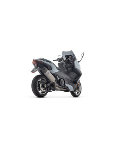 Ligne complète racing ARROW avec silencieux Pista en alu noir avec embout carbone - non homologuée - YAMAHA TMAX 560 2025-2026 2