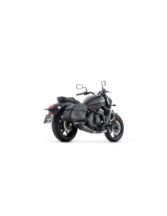 Ligne complète ARROW Rebel poli en inox noir avec embout aluminium - homologuée CE - KAWASAKI VULCAN S 650 2025-2026 2