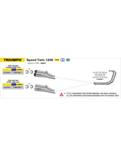 Raccord non catalysé ARROW - non homologué - TRIUMPH