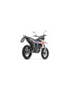 Silencieux ARROW Thunder en aluminium noir avec embout carbone - non homologué - APRILIA RX / SX 125 2025-2026 (réf. 52013AON)