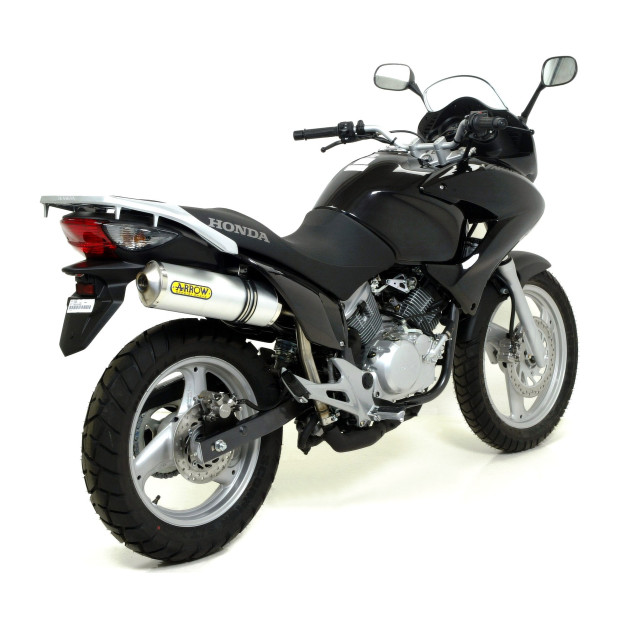 Silencieux d'échappement ARROW Off-road Thunder en aluminium avec embout inox - homologué CE - HONDA XL 125 V VARADERO 2001-2012