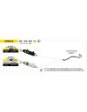 Silencieux d'échappement ARROW Thunder en aluminium noir avec embout carbone - homologué CE - APRILIA RX / SX 125 2021-2024