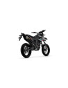 Silencieux d'échappement ARROW Thunder en aluminium noir avec embout inox - homologué CE - APRILIA RX / SX 125 2021-2024
