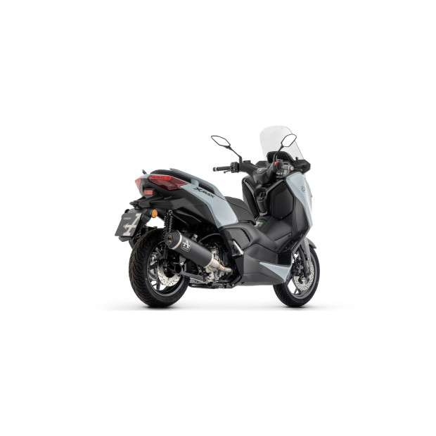 Silencieux d'échappement ARROW Urban en aluminium noir avec embout carbone - non homologué - YAMAHA XMAX 300 2025-2026