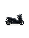 Silencieux d'échappement ARROW Urban en aluminium noir avec embout inox noir - homologué CE - HONDA FORZA 125 2015-2020