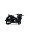 Silencieux d'échappement ARROW Urban en aluminium noir avec embout inox noir - homologué CE - HONDA FORZA 125 2015-2020