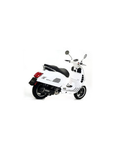 Silencieux d'échappement ARROW Urban en aluminium noir avec embout inox noir - homologué CE - PIAGGIO (réf. 53525ANN) 2