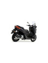 Silencieux d'échappement ARROW Urban en aluminium noir avec embout inox noir - homologué CE - YAMAHA XMAX 125 2018-2020