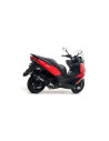 Silencieux d'échappement ARROW Urban en aluminium noir avec embout inox noir - homologué CE - KYMCO X-TOWN 300 2017-2020