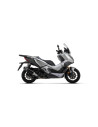 Silencieux d'échappement ARROW Urban en aluminium noir avec embout inox noir - homologué CE - HONDA ADV 350 2022-2024