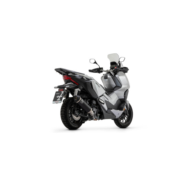 Silencieux d'échappement ARROW Indy Race en aluminium noir avec embout carbone - homologué CE - HONDA ADV 350 2022-2024