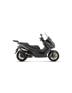 Silencieux d'échappement ARROW Urban en aluminium noir avec embout inox - homologué CE - ZONTES ZT368-G - ZT368-E 2025-2026