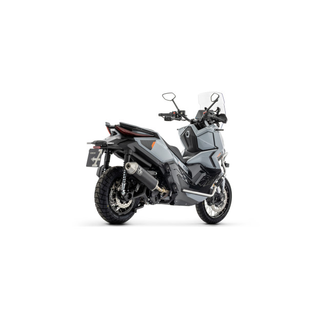 Silencieux d'échappement ARROW Urban en aluminium noir avec embout inox - homologué CE - ZONTES ZT368-G MY26 2026