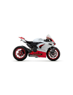 Paire de silencieux ARROW Works en titane avec embout carbone - non homologuée - DUCATI