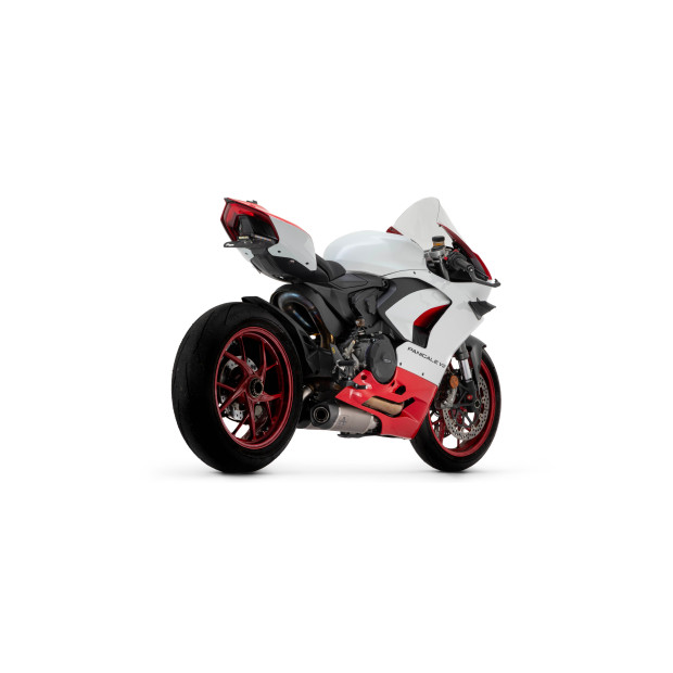 Paire de silencieux ARROW Works en titane avec embout carbone - non homologuée - DUCATI