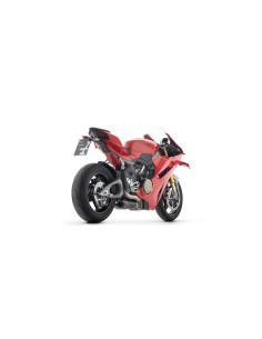 Silencieux ARROW Works avec raccords en titane embout carbone - non homologué - DUCATI PANIGALE V4 - STREETFIGHTER V4 2025-2026 2
