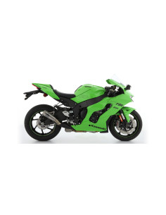 Kit intermédiaire racing ARROW silencieux Pro-Race embout avec grille titane + raccord non homologué - KAWASAKI (réf. 71215HCPF) 2