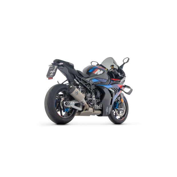 Silencieux d'échappement ARROW Pista en titane avec embout carbone - homologué CE - BMW