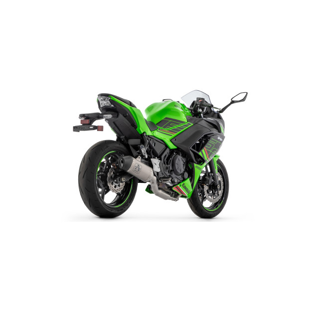 Silencieux d'échappement ARROW Veloce en titane avec embout carbone - homologué CE - KAWASAKI NINJA 650 - Z 650 2024-2026
