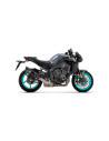 Silencieux d'échappement ARROW Pista en titane noir avec embout aluminium - homologué CE - YAMAHA MT-10 2022-2024