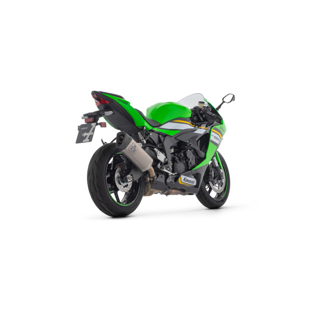 Silencieux d'échappement ARROW Pista en titane avec embout carbone - homologué CE - KAWASAKI ZX-6R 636 2024-2026
