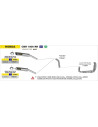 Silencieux d'échappement ARROW Maxi Race-Tech en titane avec embout carbone - homologué CE - HONDA CBR 1000 RR 2004-2007