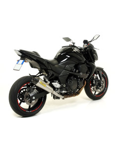 Silencieux d'échappement ARROW Race-Tech en aluminium noir avec embout carbone - homologué CE - KAWASAKI (réf. 71723AKN) 2